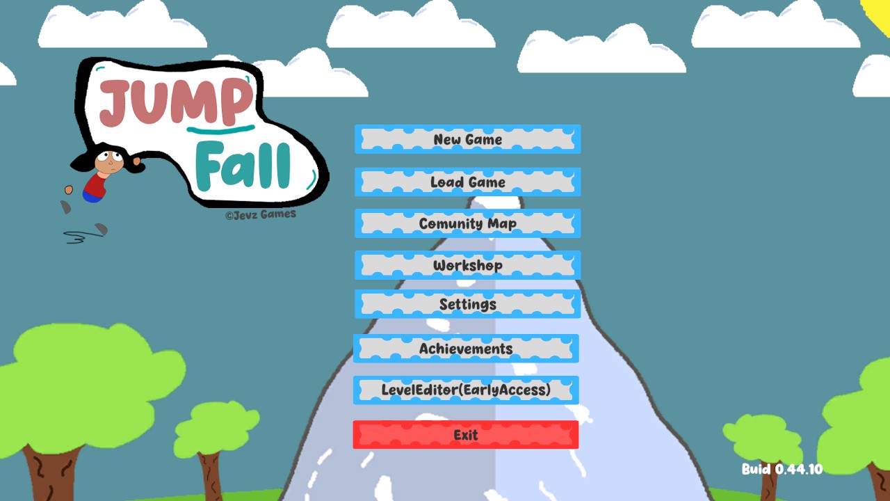 JumpFall main menu